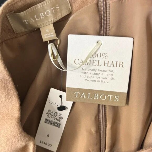 Talbots luxury Tan 100% camel hair pencil skirt size 8 Made in Italy - Picture 6 of 7